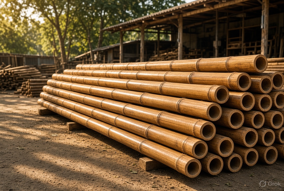 Treated poles